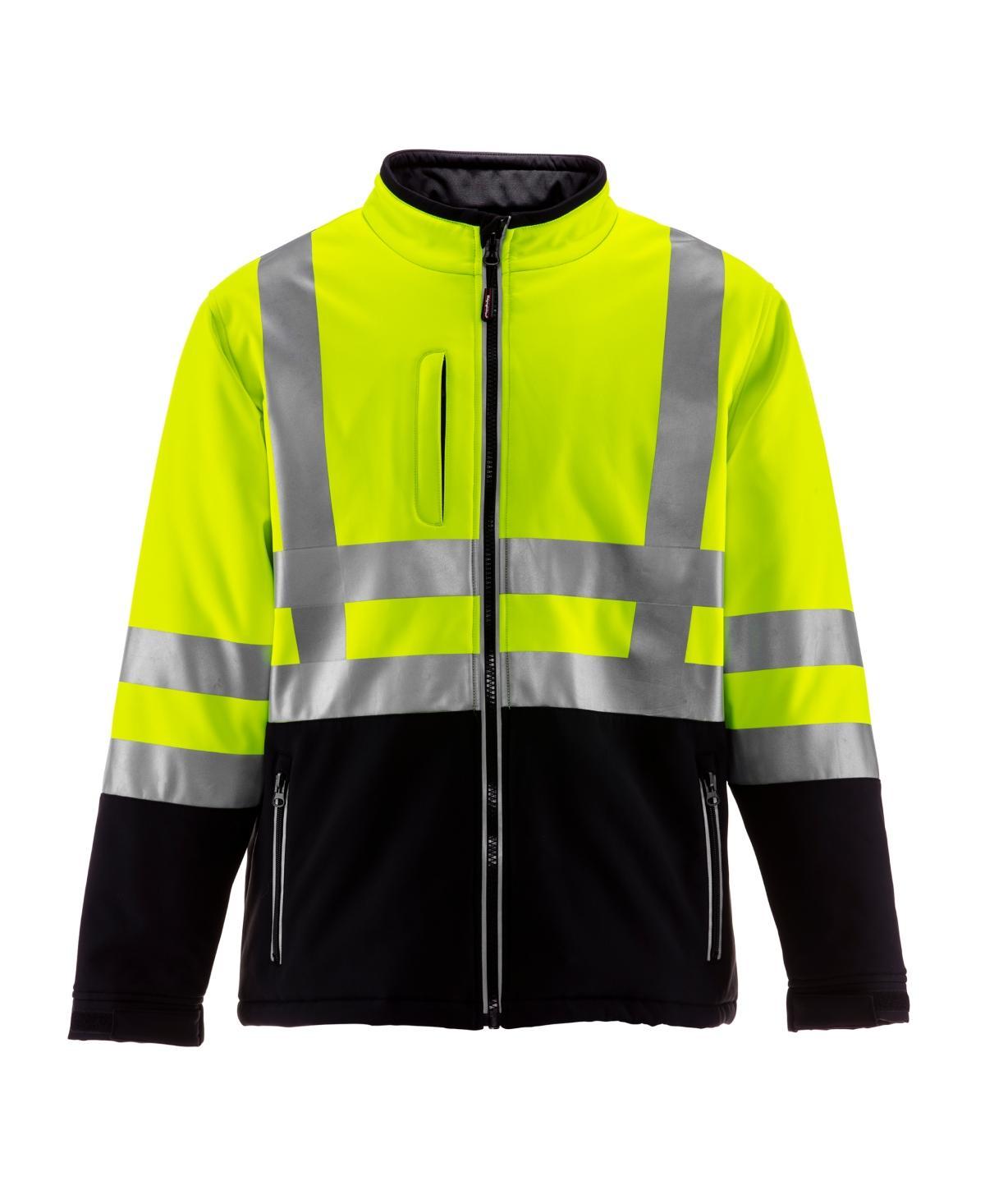 RefrigiWear Mens High Visibility Insulated Softshell Jacket with Reflective Tape Product Image