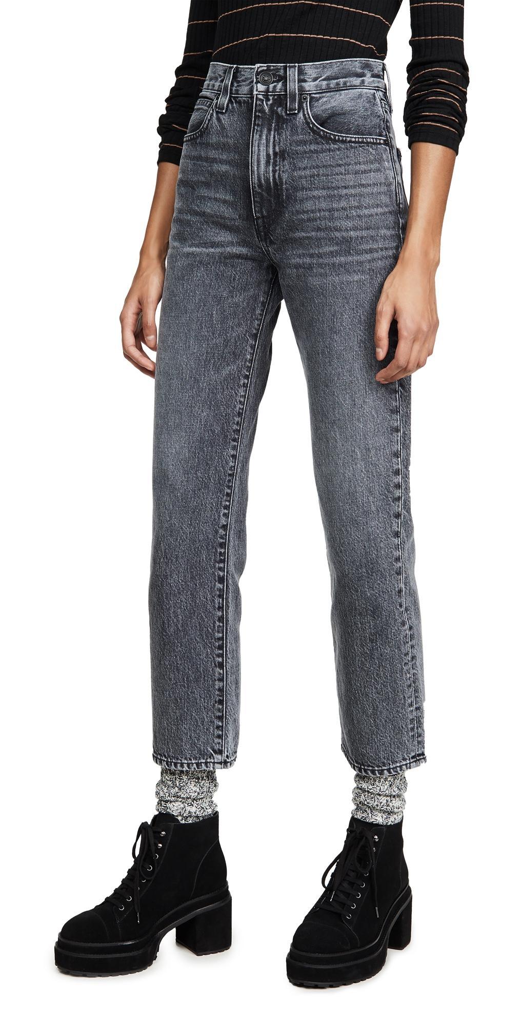 Womens Straight-Leg London Crop Jeans Product Image