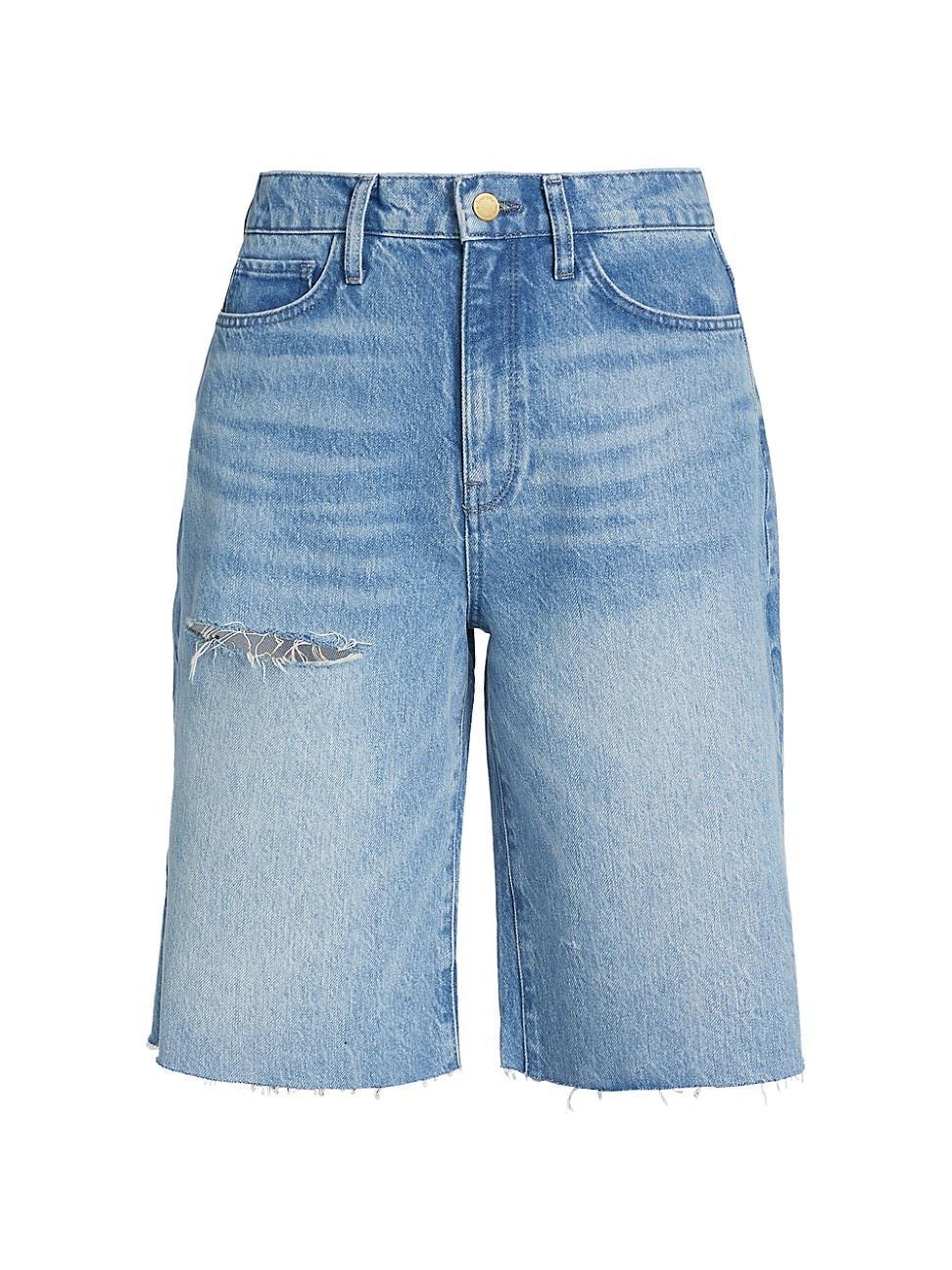 Womens Rancho Denim Bermuda Shorts Product Image