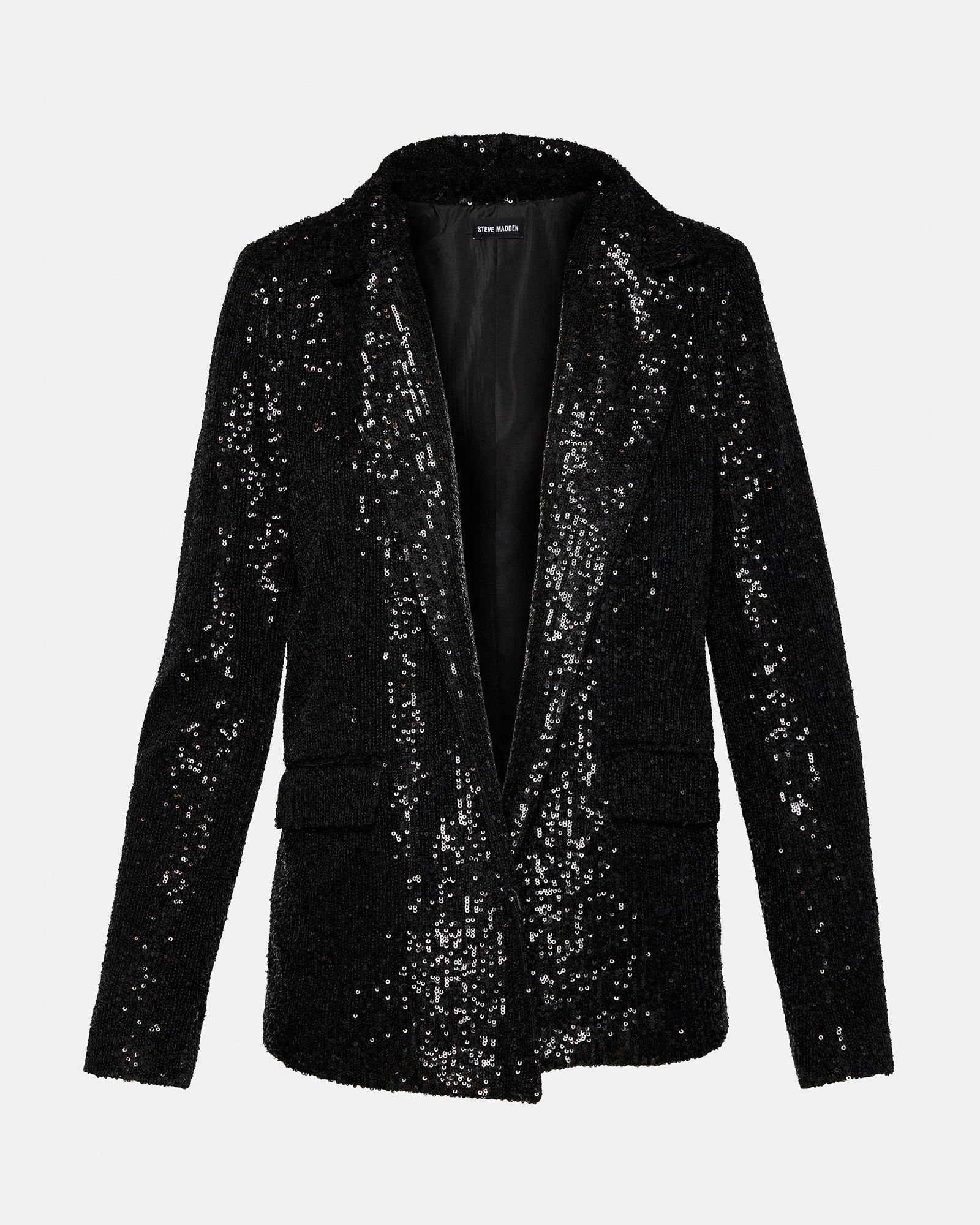 PAYTON SEQUIN BLAZER BLACK Female Product Image