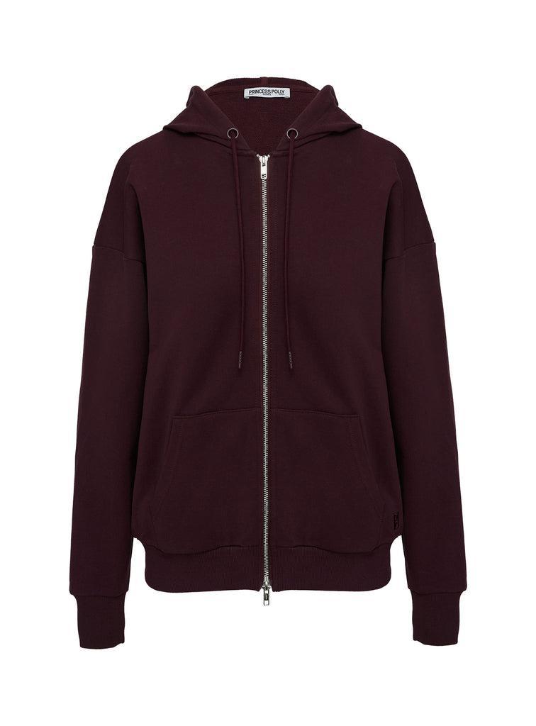 All Day Oversized Hoodie Wine Product Image