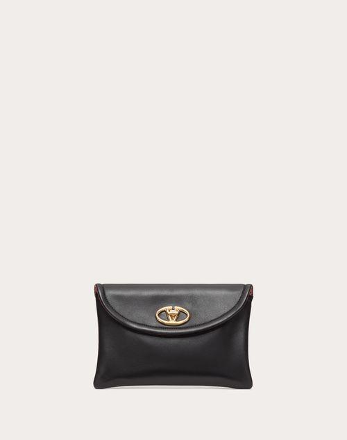 VALENTINO GARAVANI THE BOLD EDITION CLUTCH IN LAMBSKIN Product Image