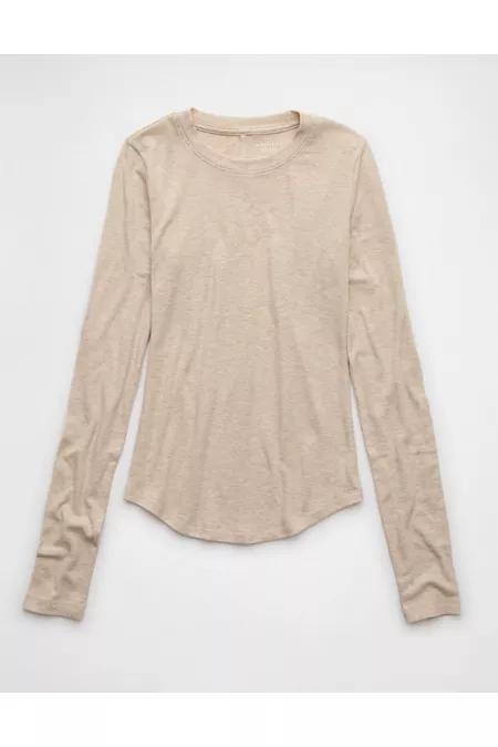 AE Cozy Up Long-Sleeve Layering T-Shirt Women's Product Image