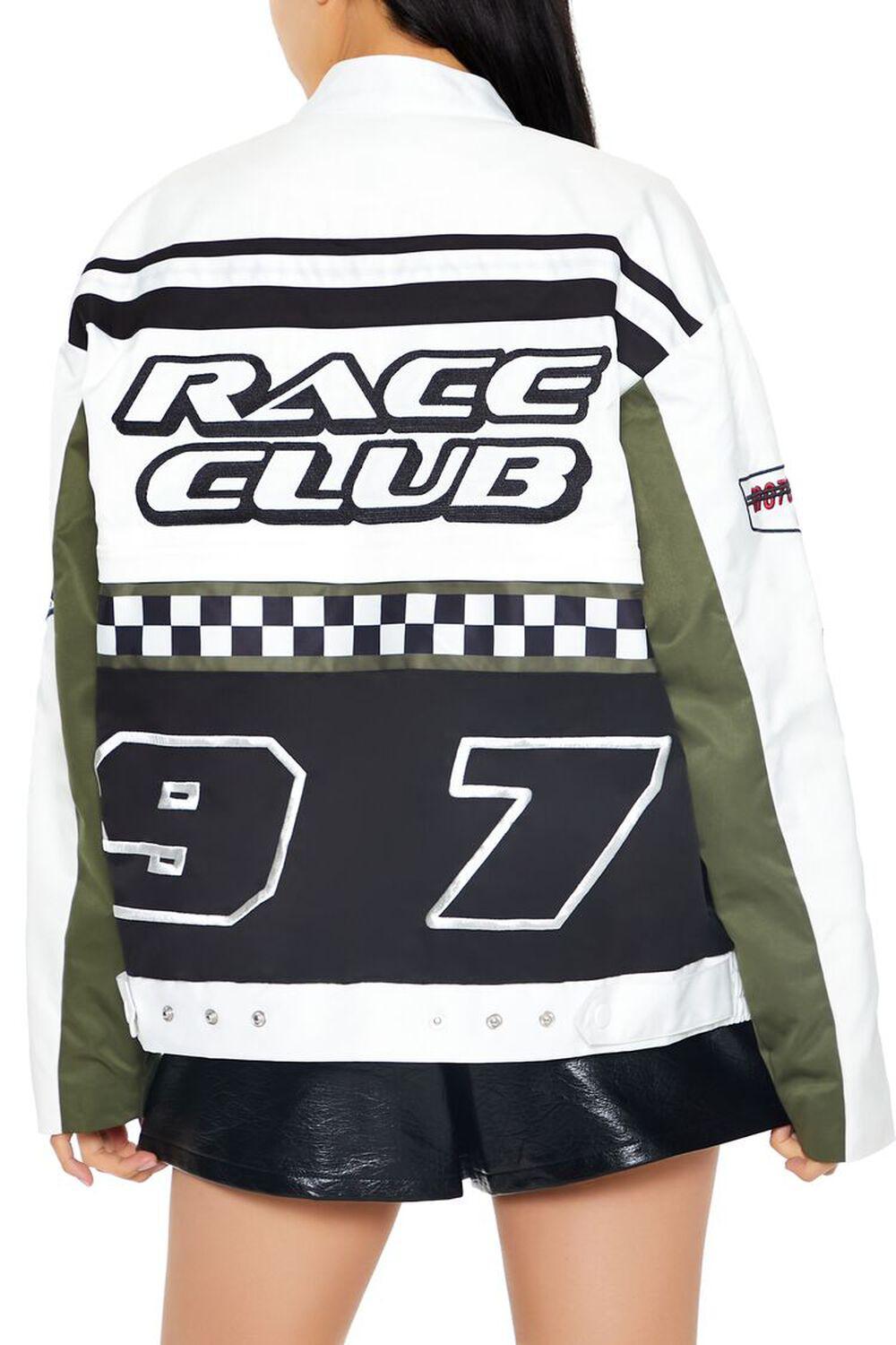 Colorblock Bomber Racing Jacket | Forever 21 Product Image