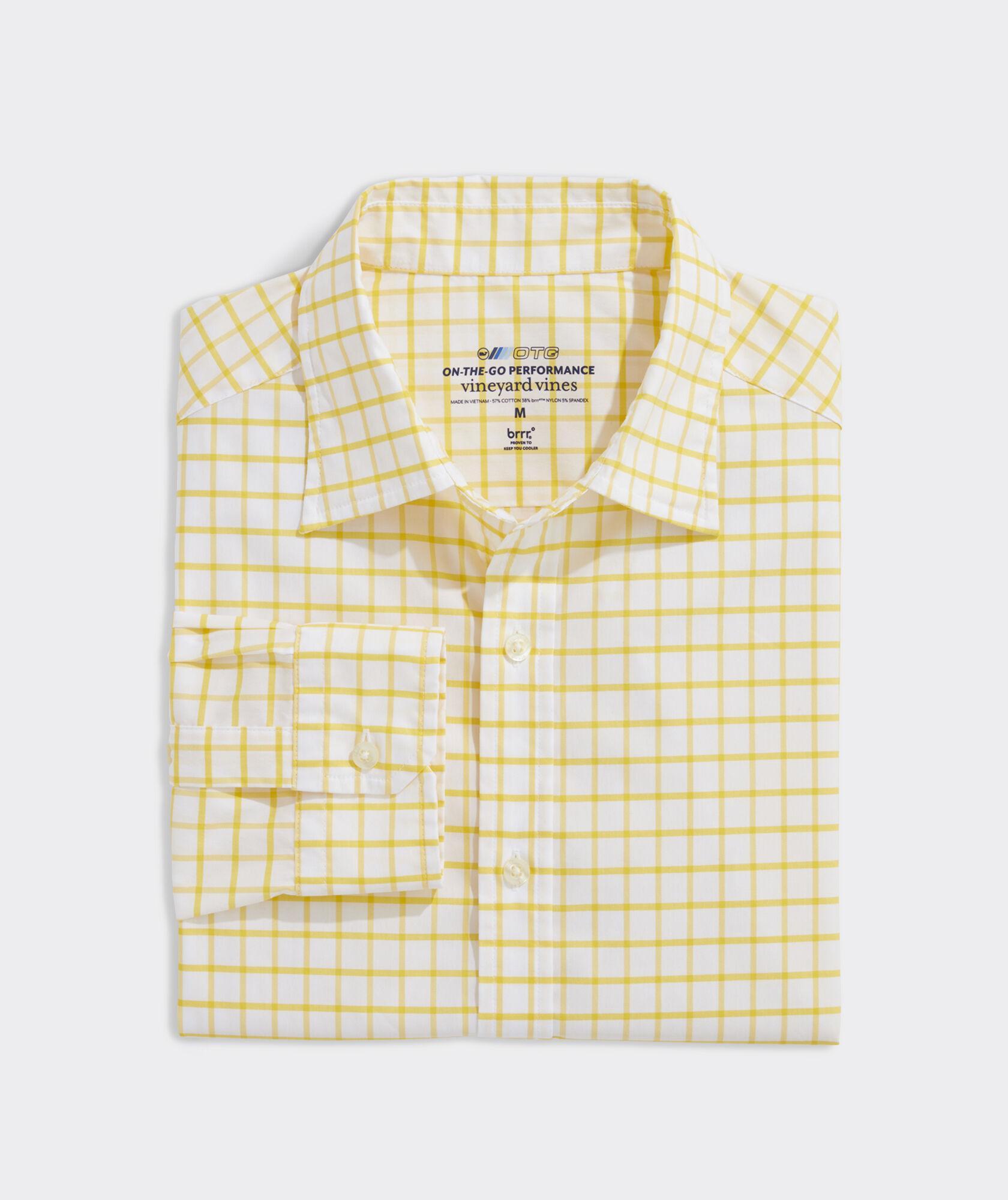 On-The-Go brrrº Tattersall Spread Collar Shirt Product Image