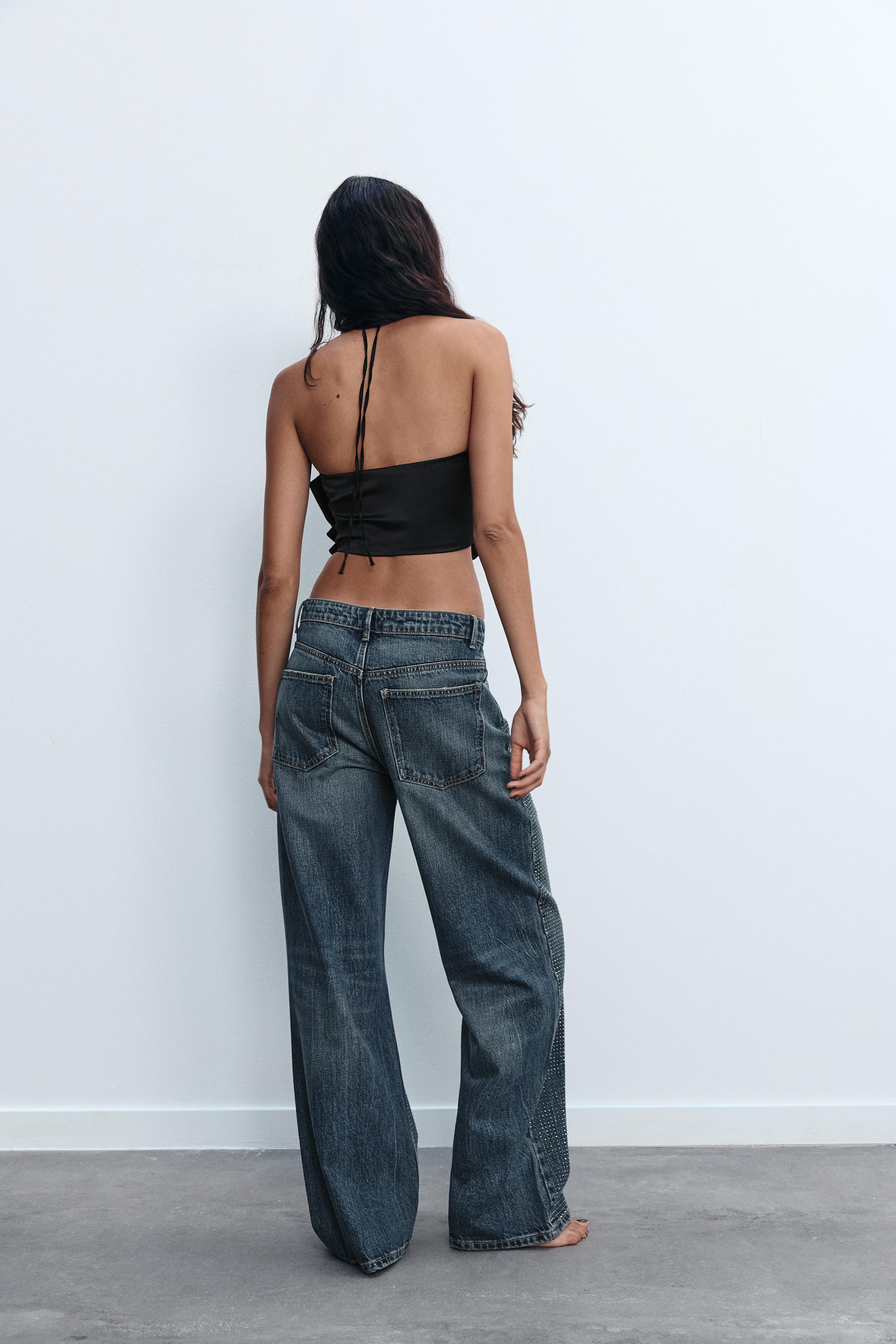 RELAXED MID-RISE TRF SPARKLE JEANS Product Image