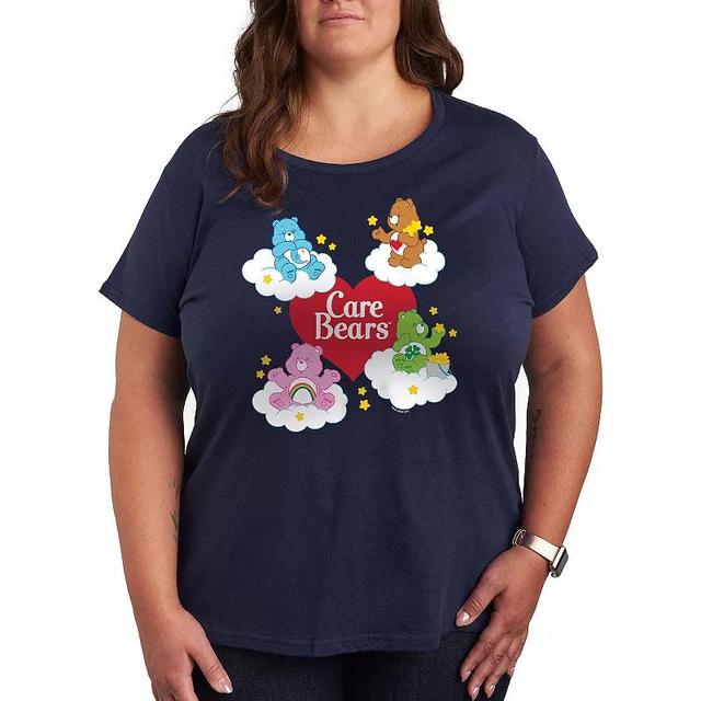 Plus Care Bears Heart And Bear Logo Graphic Tee, Womens Product Image