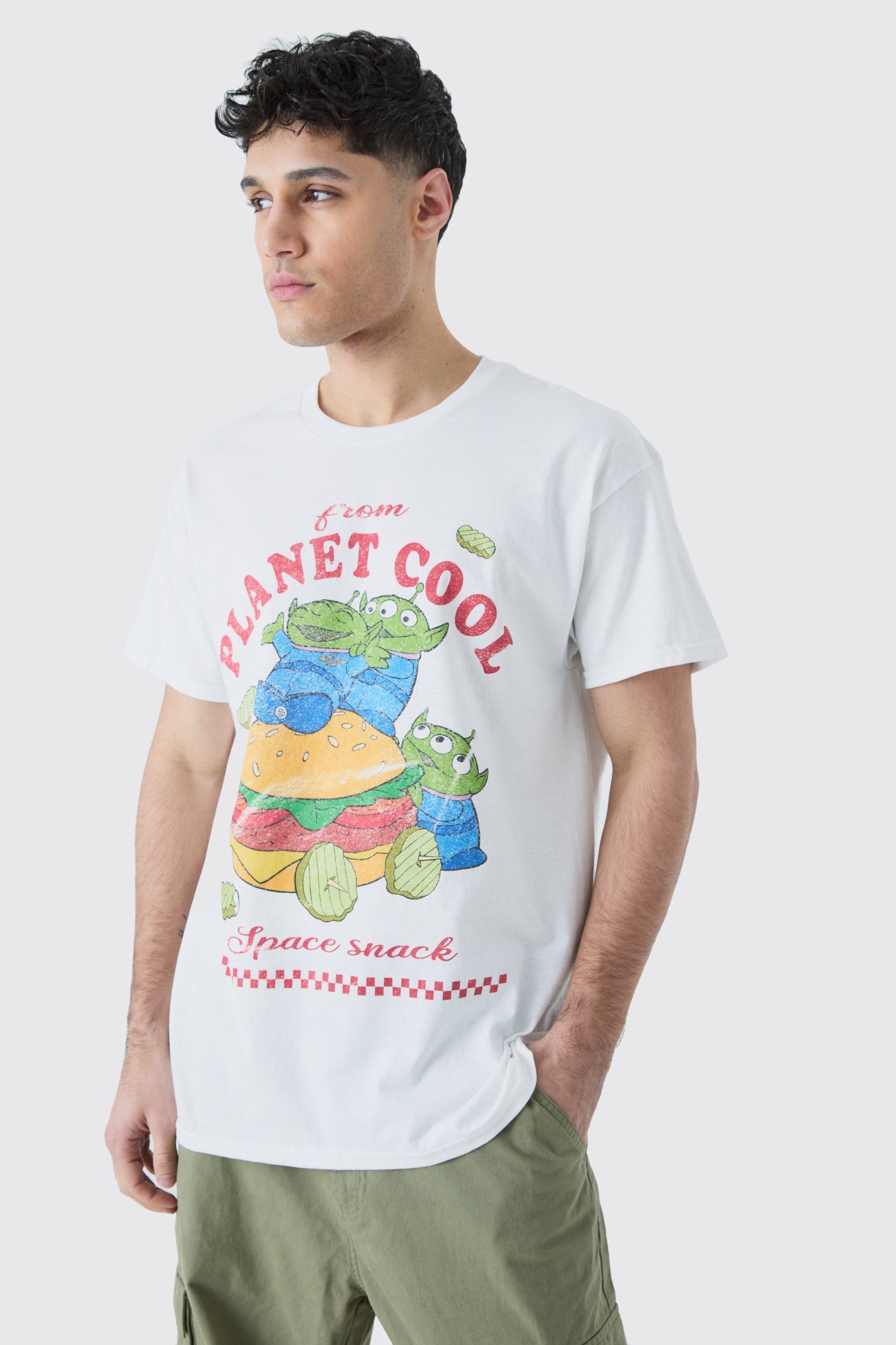 Oversized Toy Story Alien License T-shirt | boohooMAN USA Product Image