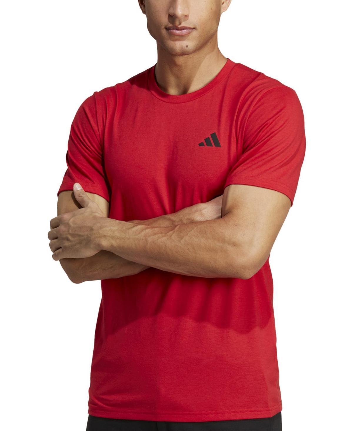 adidas Training Essentials Feel Ready Training Tee Black) Men's Clothing Product Image