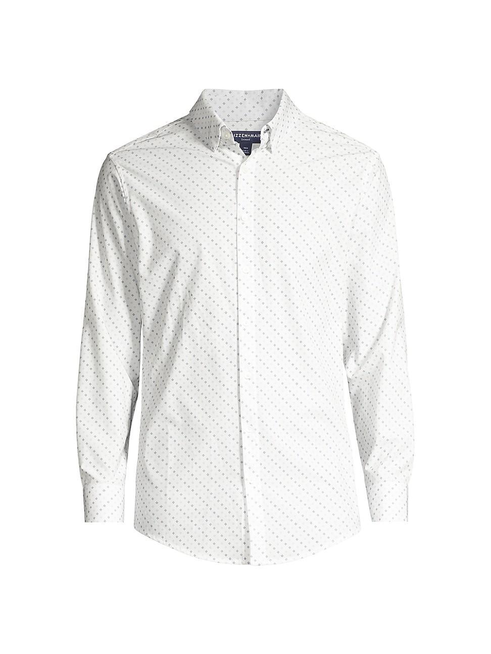 Mens Leeward Diamond Button-Front Shirt Product Image