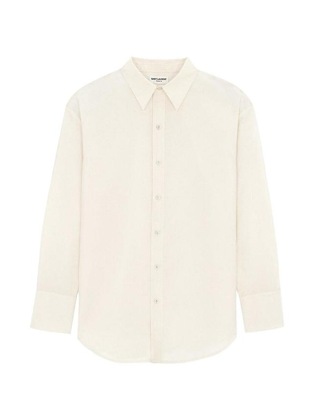 Mens Oversized Shirt In Faille Product Image