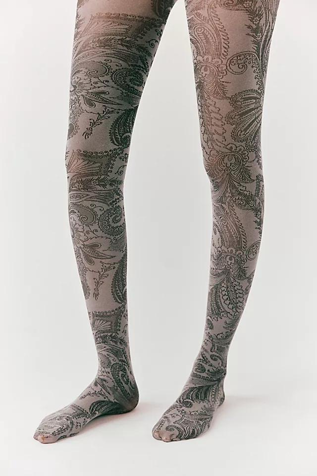 Midnight Brocade Tights Product Image