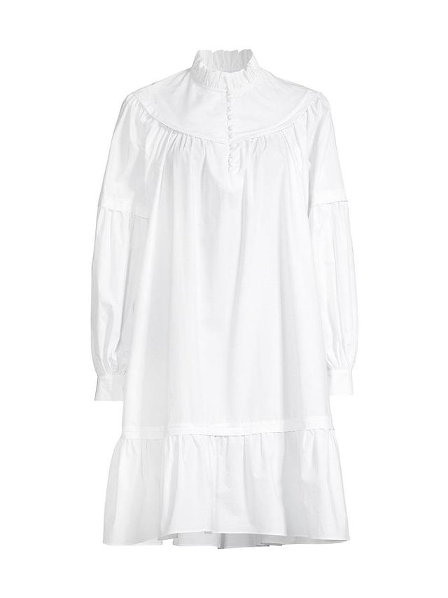 Womens Fiona Cotton Poplin Minidress Product Image