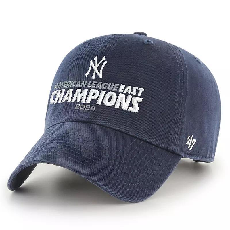 Mens 47 New York Yankees 2024 AL East Division Champions Clean Up Adjustable Hat, Blue Product Image