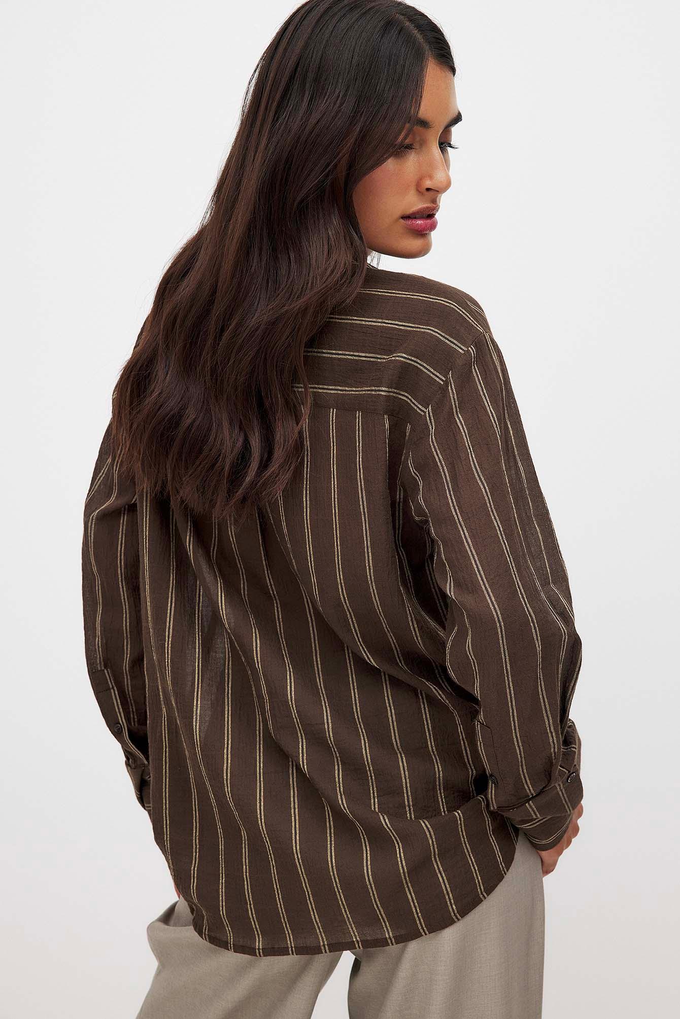 Cuff Detail Oversized Shirt Product Image