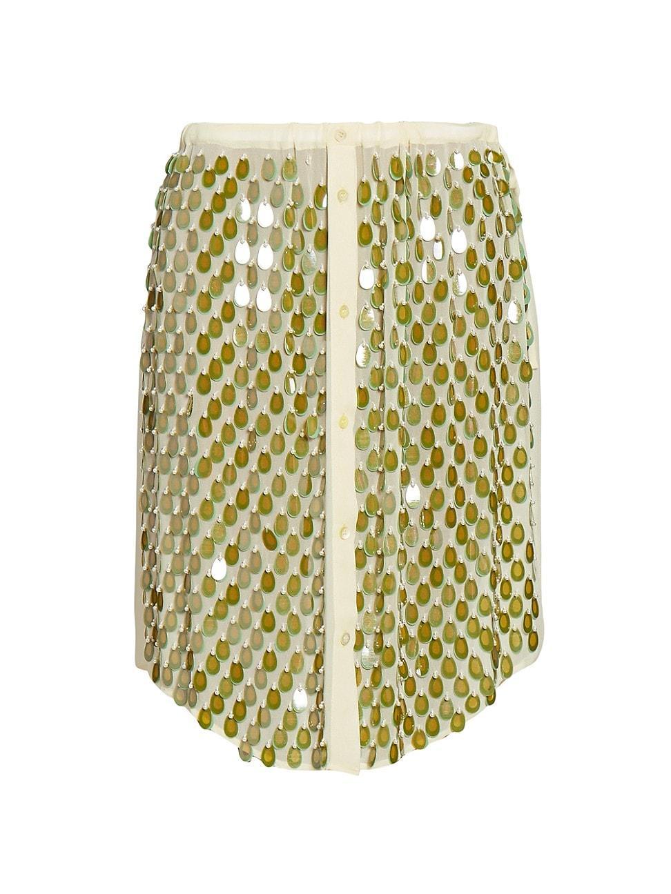 Womens Paillette-Embellished Skirt Product Image