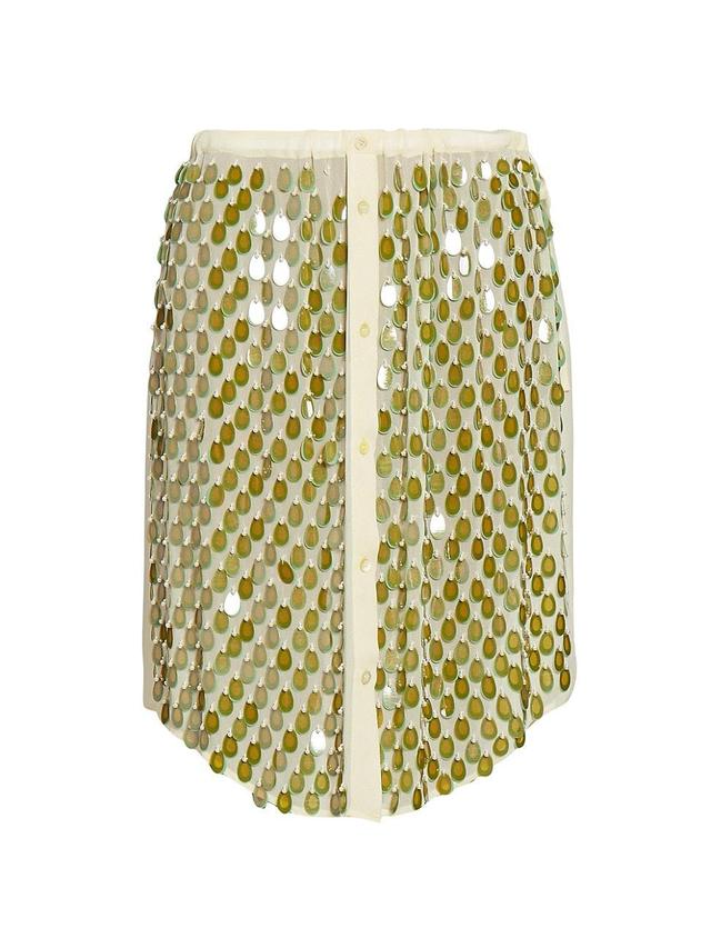 Womens Paillette-Embellished Skirt Product Image