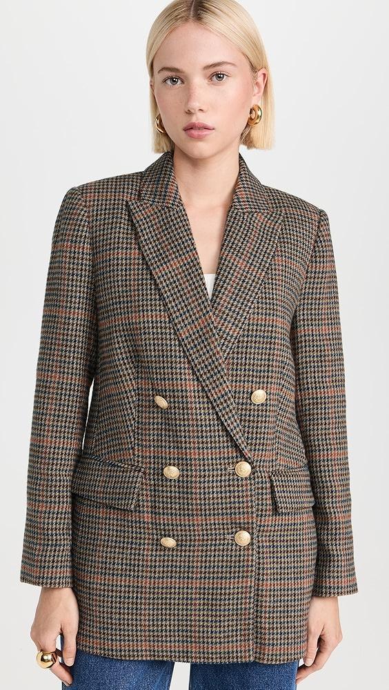 L'AGENCE Aimee Relaxed Double Breast Blazer | Shopbop Product Image