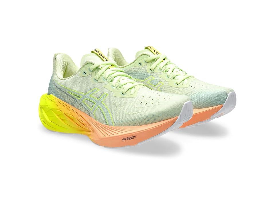 ASICS Women's Novablast 4 Paris (Cool Matcha/Safety Yellow) Women's Running Shoes Product Image