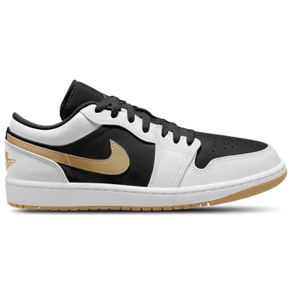 JORDAN Mens  Aj 1 Low In White/gold/black Product Image