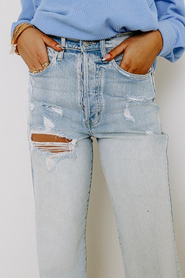 The Caylynn High Waist Distressed Jean Product Image