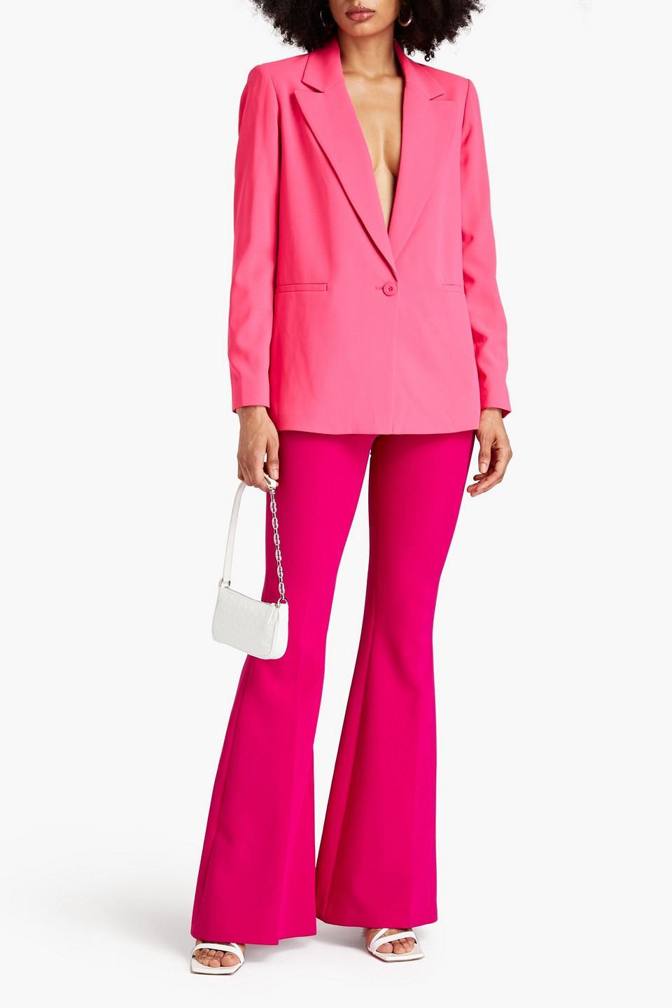 Denny Neon Crepe Blazer In Fuchsia Product Image