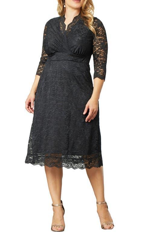 Kiyonna Scalloped Boudoir Lace Sheath Dress product image