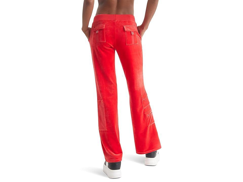 Juicy Couture Heritage Cargo Track Pants (Fire) Women's Clothing Product Image