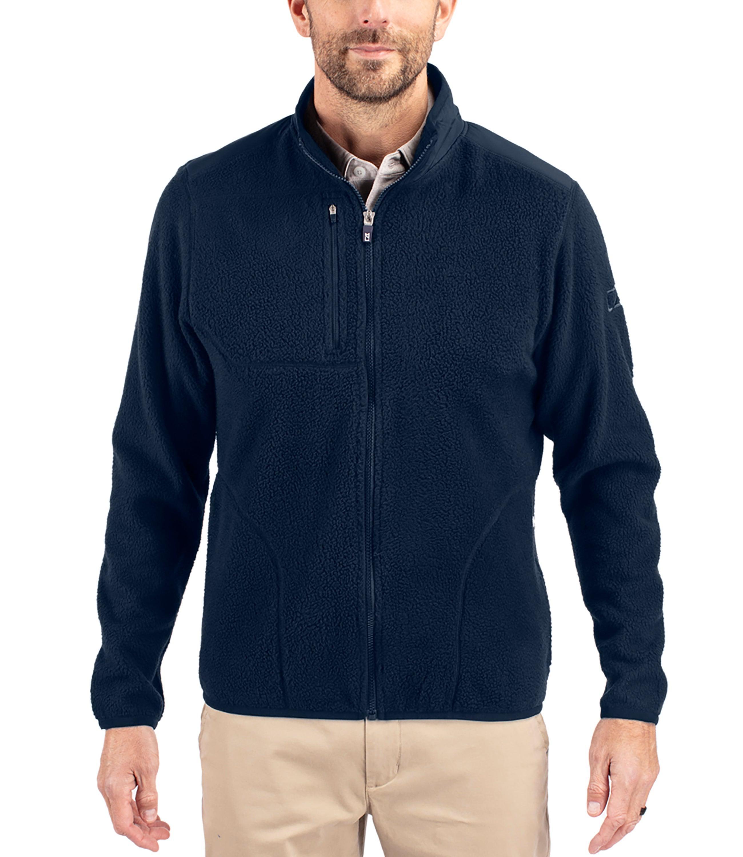 Cutter & Buck Cascade Eco Sherpa Mens Big & Tall Fleece Jacket Product Image