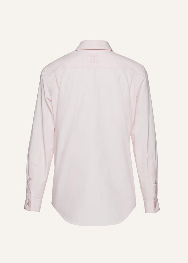 Classic cotton shirt in pink Product Image