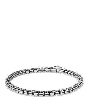 David Yurman Mens Double Box Chain Bracelet in Sterling Silver, 4mm Product Image