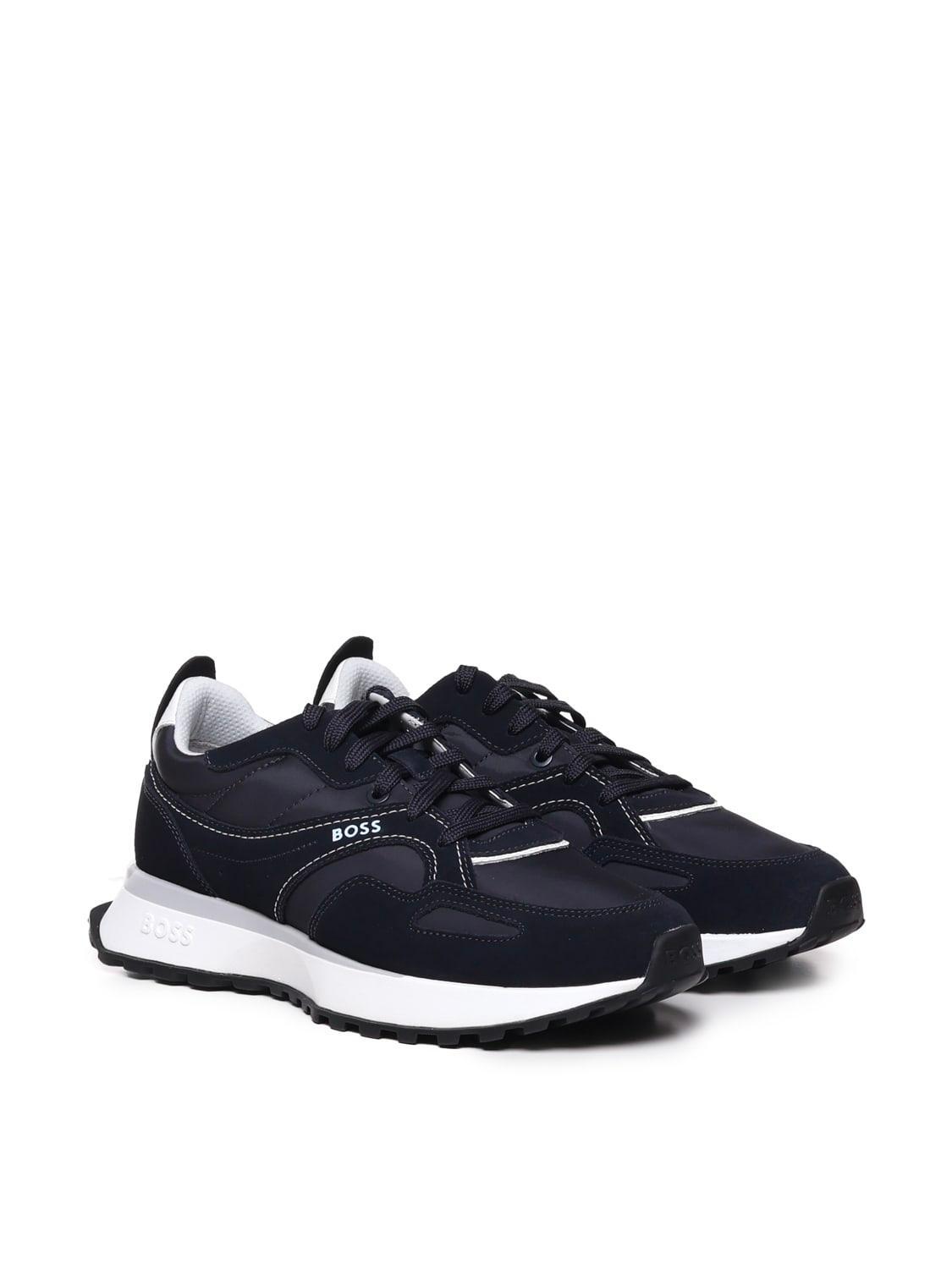 HUGO BOSS Logo Sneakers In Blue Product Image