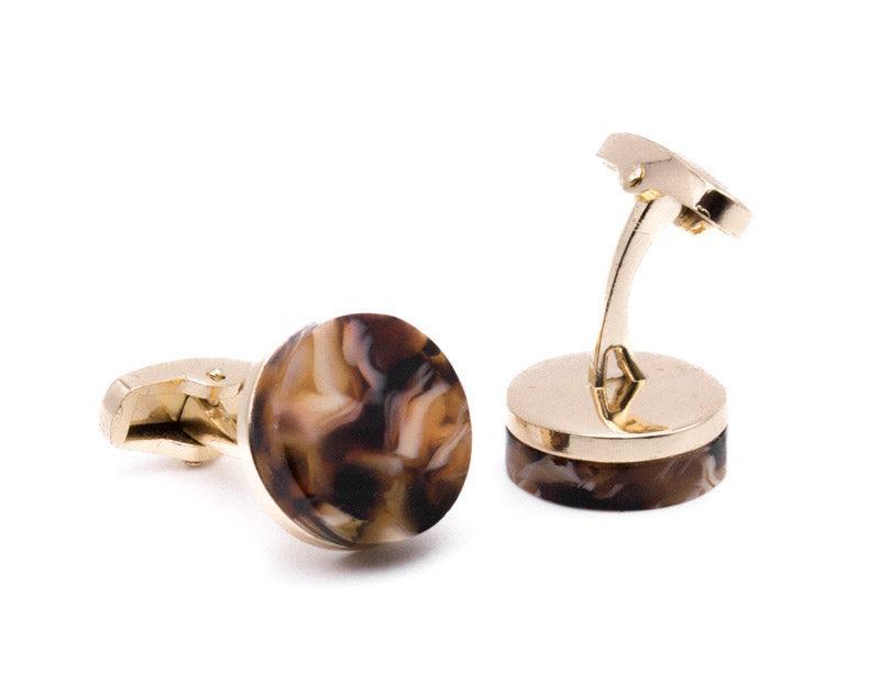 Marble Gold Men's Cuff Links Accessory Box Product Image