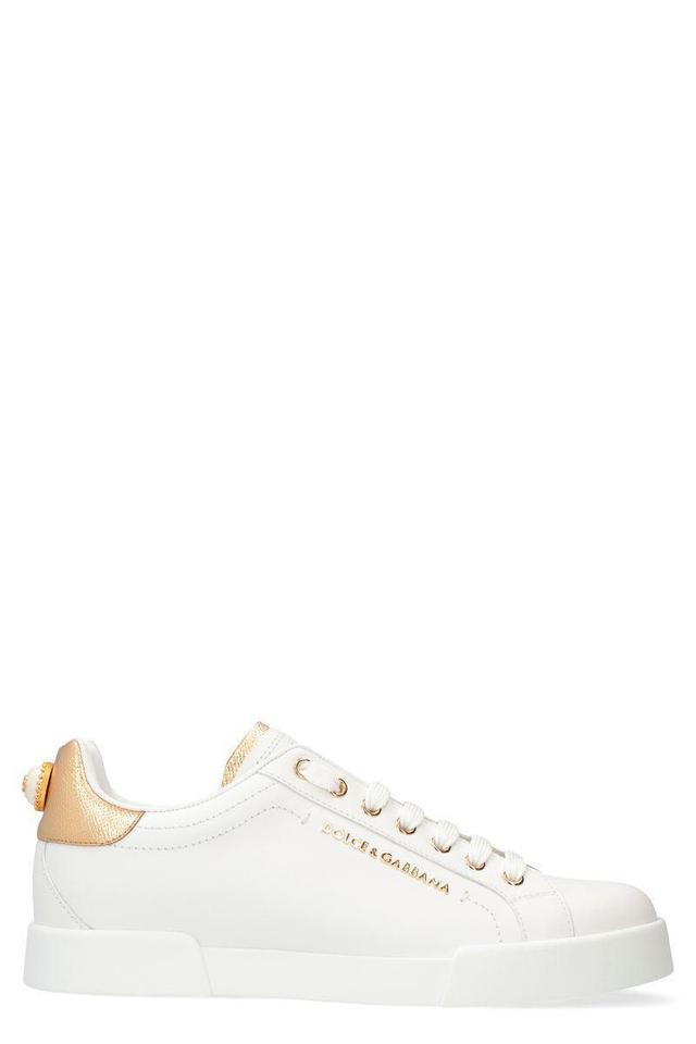 DOLCE & GABBANA Sneakers In Gold Product Image