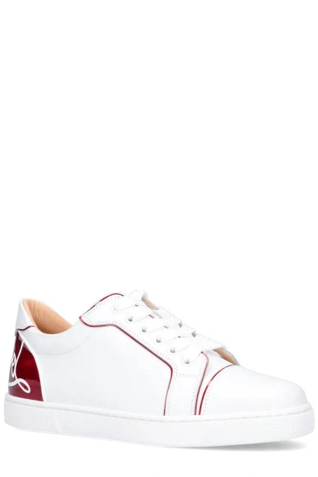 CHRISTIAN LOUBOUTIN Fun Vieria Leather Trainers In Red Product Image