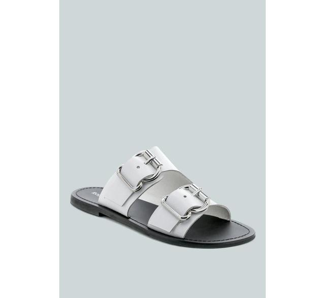 Kelly Womens Flat Sandal with Buckle Straps Product Image