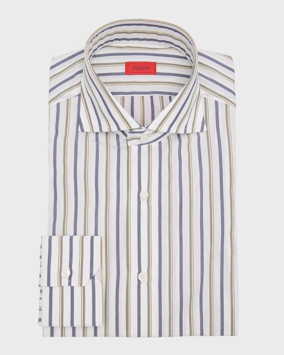 Mens Striped Dress Shirt Product Image