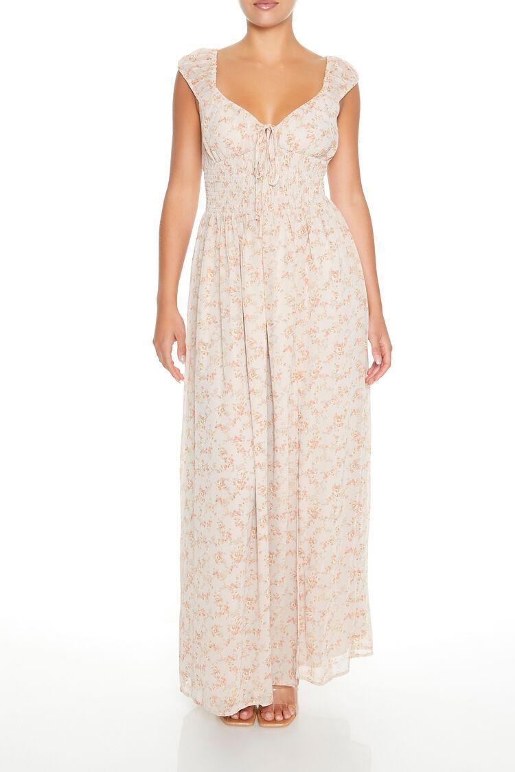 Ditsy Floral Bow Maxi Dress | Forever 21 Product Image