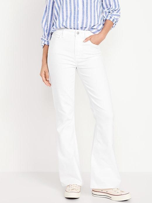 High-Waisted Wow Flare Jeans Product Image