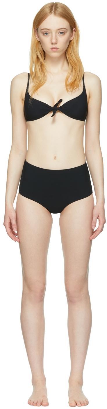 Black Nylon Bikini In 200 Black Product Image