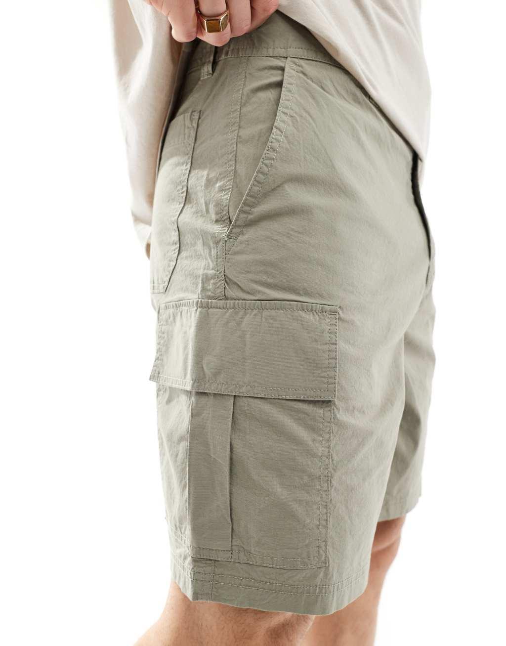 Selected Homme cargo short in khaki Product Image