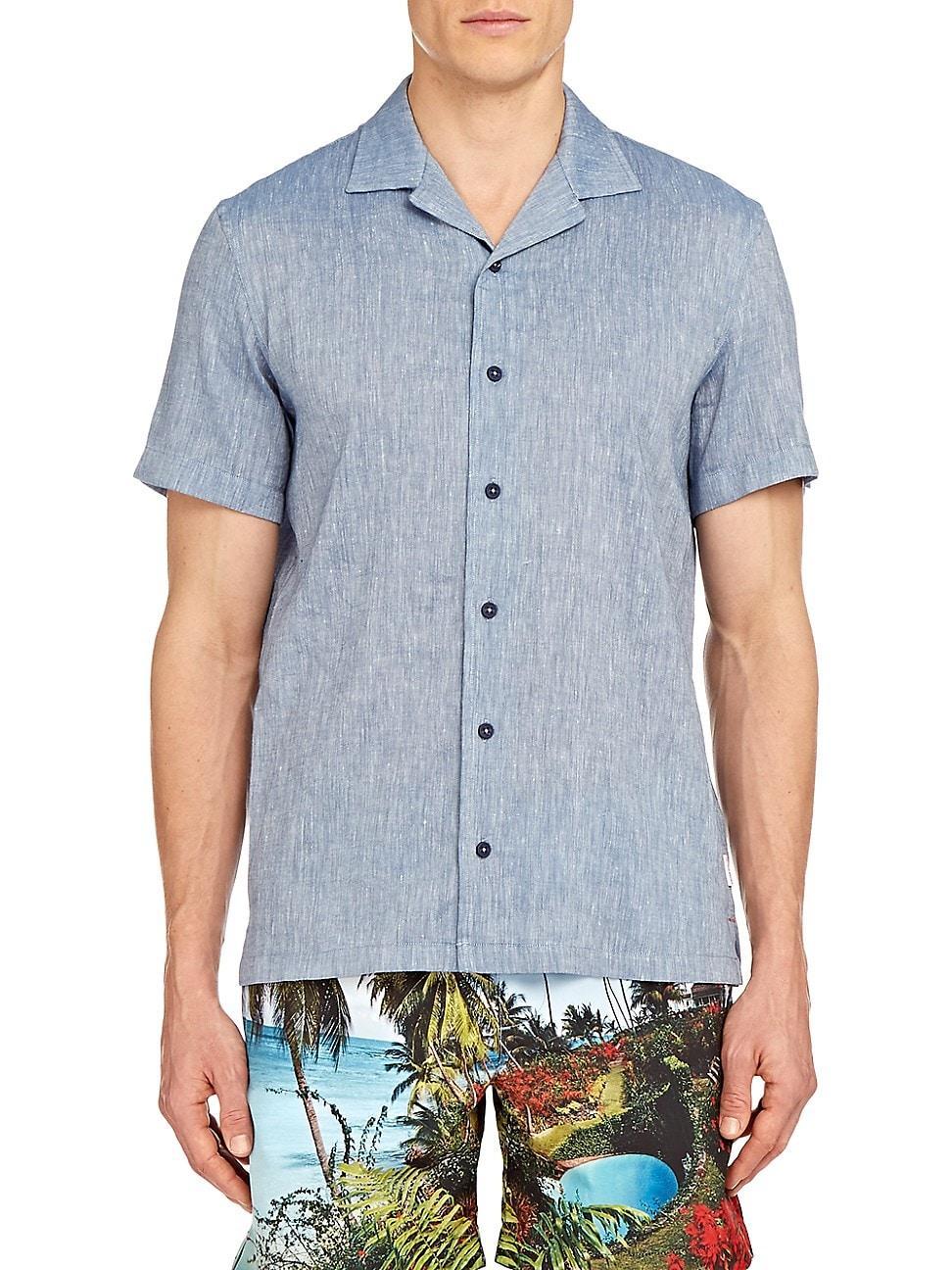 Mens Hibbert Linen-Blend Shirt Product Image