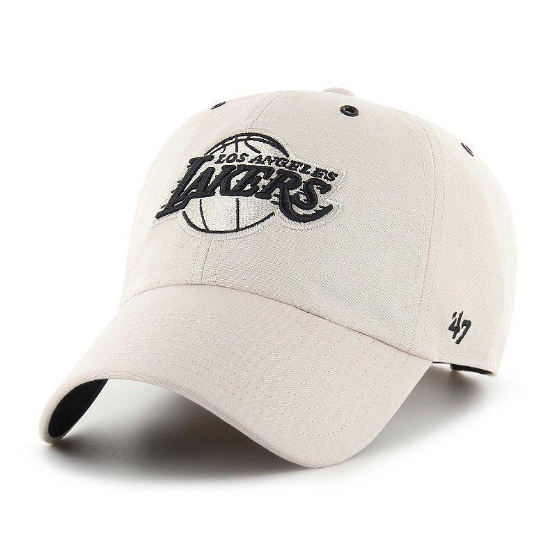 Mens 47 Cream Los Angeles Lakers Lunar Clean Up Adjustable Hat Product Image