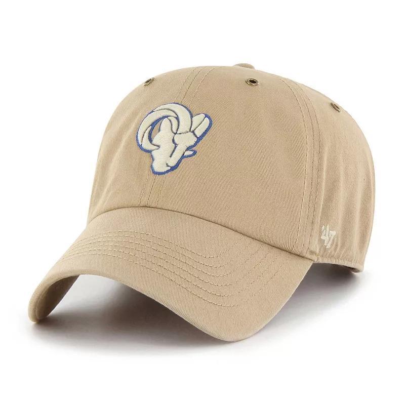 Mens 47 Khaki Los Angeles Rams Overton Clean Up Adjustable Hat Product Image