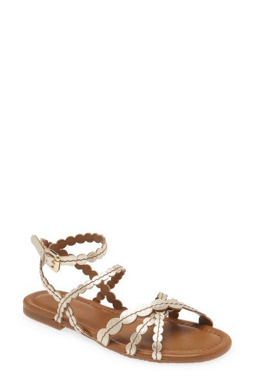 Womens Kaddy Scalloped Leather Sandals Product Image