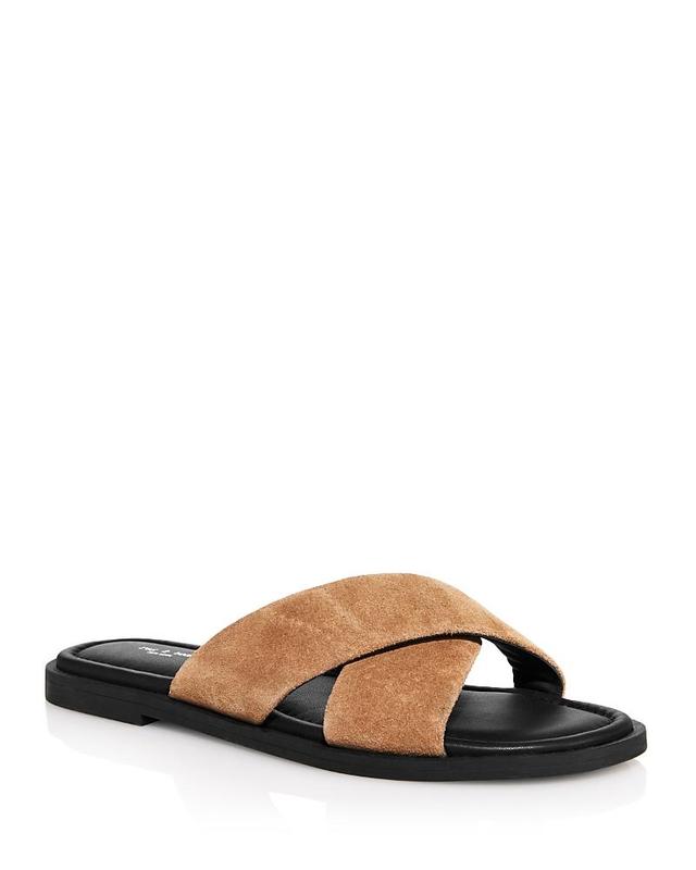 rag & bone Womens Geo Crossover Strap Slide Sandals Product Image