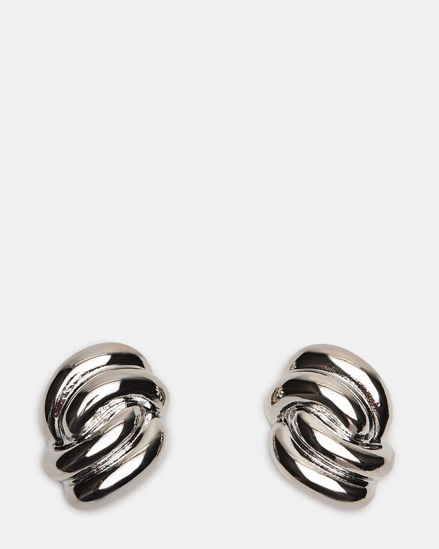 KNOT EARRINGS SILVER Female Product Image