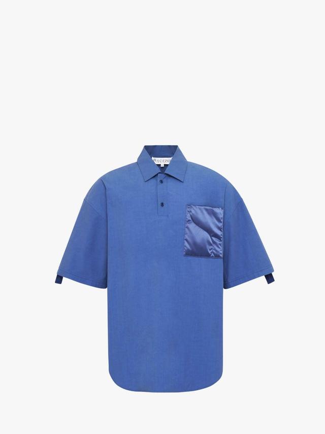 QUILTED POCKET POLO TOP in blue | JW Anderson US  Product Image