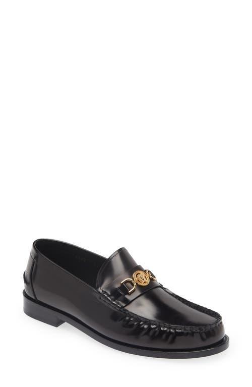 Mens Medusa Leather Loafers Product Image