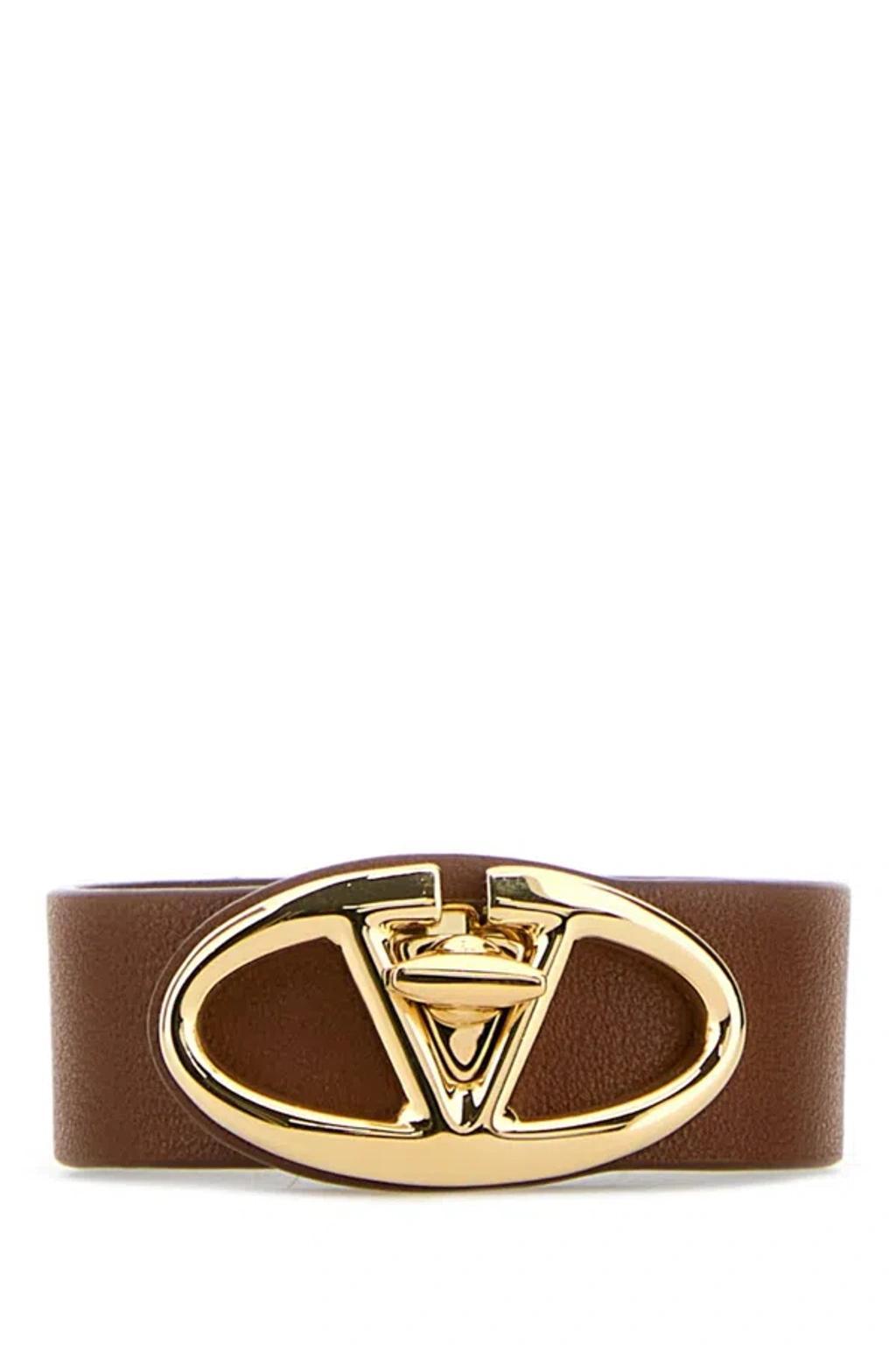 VALENTINO GARAVANI Brown Vlogo Bracelet Product Image